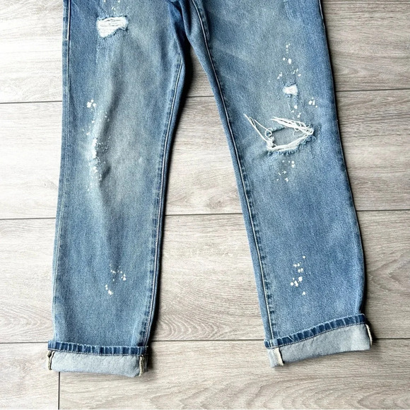 Cabi The Maverick Boyfriend Jeans in Super Destructed Wash Blue - Picture 5 of 16